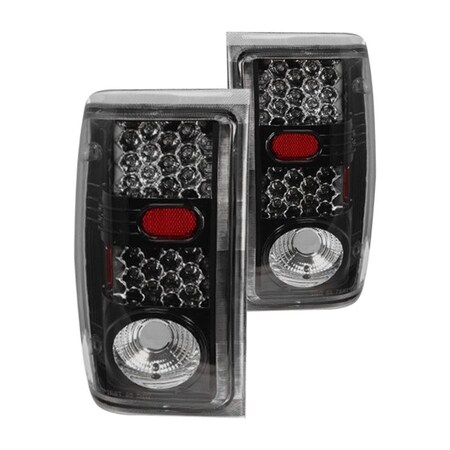 Winjet Led Tail Lights - Gloss Black / Clear CTWJ-0146-GBC